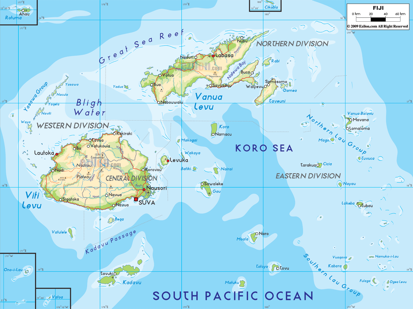 Fiji Map